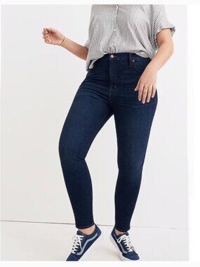 Madewell 10" High Rise Skinny Jeans, Size 32T
